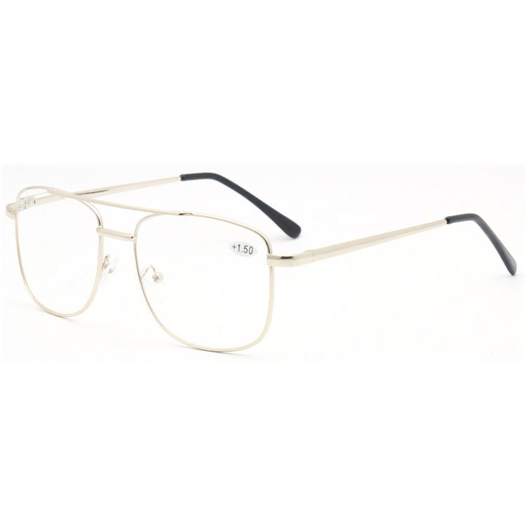 Dachuan Optical DRM368005 China Supplier Classic Design Metal Reading Glasses with Double Bridge (1)